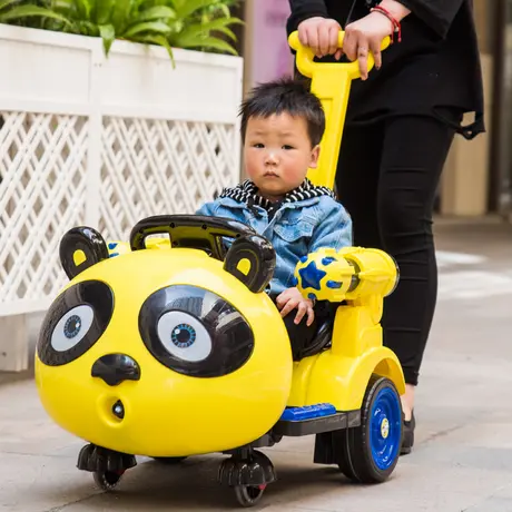 儿童电动车四轮汽车宝宝摇摇车小孩遥控玩具可坐人溜娃婴儿摩托车图片