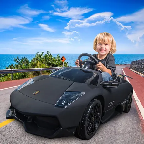 兰博基尼儿童电动车四轮可坐人带遥控双驱动玩具车电瓶充电1-5岁图片